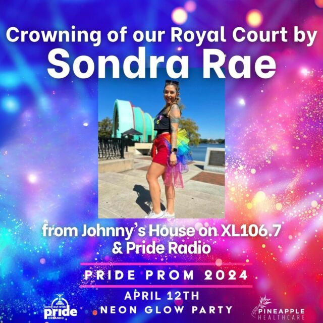 ⁠✨ Get ready for the most exciting moment of the night! ✨👑 Sondra Rae, from Johnny's House on XL106.7 and Pride Radio, will be gracing the stage to crown our fabulous Royal Court! 🎉👑 Don't miss out on this unforgettable experience, grab your tickets now and join us for a night of glamour and queer joy! 🌈✨🎟️ ⁠⁠📸💄Meet & Greet with Sondra Rae available with VIP Lounge tickets! ⁠⁠Tickets and info - Link in Bio ⁠⁠#PromRoyalty #CrowningMoment #iHeartRadio #PrideProm2024⁠#events #fun #partytime #friday