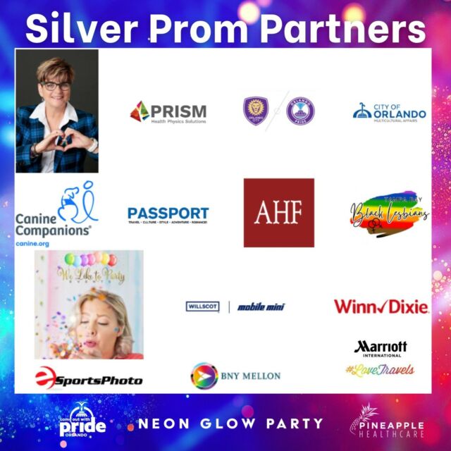 🌈✨ Let's dance the night away with pride! 🎉 A huge shoutout to our incredible Silver Level Pride Prom Parnters for making our Pride Prom a night to remember. 🙌🏾⁠⁠Get ready to celebrate love, acceptance, and the power of community. Let's hit the dance floor and spread the rainbow magic together! 🌈✨