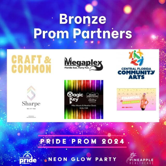 🎉 🎉 Pride Prom is just around the corner, and we couldn't be more thrilled to give a major shoutout to our amazing Bronze Level Pride Prom Partners! ⁠⁠🏳️‍🌈 We're grateful for their support and can't wait to show off their love for the LGBTQIA+ community. 🌈 But guess what? We want YOU to join in on the appreciation too! 💖