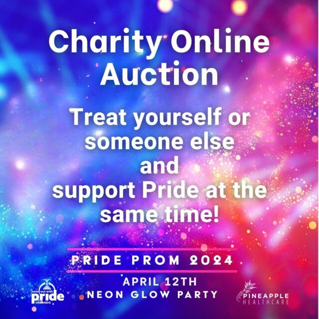 🌟 Get ready to make a difference and treat yourself at the same time! 🎉 We're thrilled to announce our Pride Prom Charity Auction! 🌈💕 ⁠⁠Bid now for an amazing opportunity to give back and score something fabulous for yourself or someone else! 🙌🏽✨ Don't miss out on this incredible chance - it's a win-win for you and Pride. Start bidding today! 🛍️💫⁠⁠All proceeds will benefit Come Out With Pride, Inc., helping us keep our Pride celebration free for all and increase our year round events.🏳️‍🌈🏳️‍⚧️⁠⁠Start your bidding at -->> Link in Bio