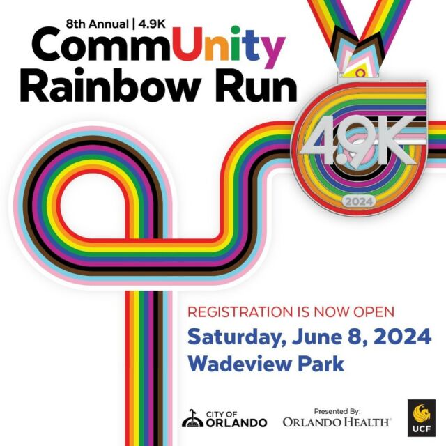 📆 Mark your calendars for the 8th Annual CommUNITY Rainbow Run, proudly sponsored by Orlando Health, taking place on Saturday, June 8, 2024. This event goes beyond being just a mere race; it is an occasion to celebrate the unwavering strength and love within our community. 🌈⁠⁠Our purpose in running (or walking) is to pay tribute and keep alive the memory of the 49 angels, survivors, victims' families, and all those affected by the tragic events of June 12, 2016, at Pulse nightclub. We come together to demonstrate to the world that the spirit of unity in Orlando remains unbroken. ❤️⁠⁠Proceeds from the event will go towards supporting the Orlando United Pulse Memorial, a permanent tribute that commemorates the victims and embodies the indomitable spirit of our community.⁠⁠Fore more info -👇🏽Link in Bio