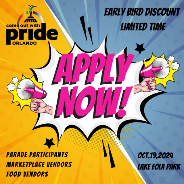 It's time! ⏳️😱⁠⁠🌈 Spread the love and celebrate Pride like never before! 🎉 Don't miss your chance to secure the Early Bird limited discount for Parade Participants, Marketplace Vendors and Food Vendors. With over 220,000 attendees last year, this year will even be bigger & better. 💪🏽⁠⁠Apply now and get ready for an unforgettable day filled with love and queer joy. 🏳️‍🌈🏳️‍⚧️ Hit that link and secure your spot today! 🥳🎂⁠⁠Accepting applications NOW -->> Link in Bio