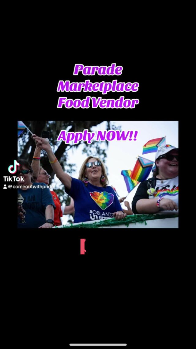 🌈🎉 Don't miss your chance to secure the Early Bird limited discount for Parade Participants, Marketplace Vendors and Food Vendors. With over 220,000 attendees last year, this year will even be bigger & better. 💪🏽Apply now and get ready for an unforgettable day filled with love and queer joy. 🏳️‍🌈🏳️‍⚧️ Hit that link and secure your spot today! 🥳🎂Accepting applications NOW -->> https://www.eventeny.com/events/2024-come-out-with-pride-8456?series=4456