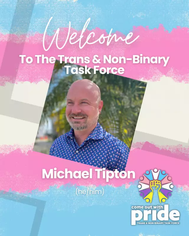 :⁠
⁠
🎉✨ Say hello to Michael Tipton (he/him), the newest official member of our Trans & Non-Binary Task Force! Michael’s been rocking it behind the scenes, and we’re so grateful to officially have him with us. 🌈🎉⁠
⁠
Our Trans & Non-Binary Task Force is all about building spaces that are loving, inclusive, and full of 🏳️‍⚧️ JOY —so that everyone knows they belong and no one ever feels alone. Can’t wait to create, connect, and celebrate together! 💫💖⁠
⁠
#TransAndNonBinary #transgender #transisbeautiful #lgbtqia #queer #nonbinary #pride #transvisibility #transrights