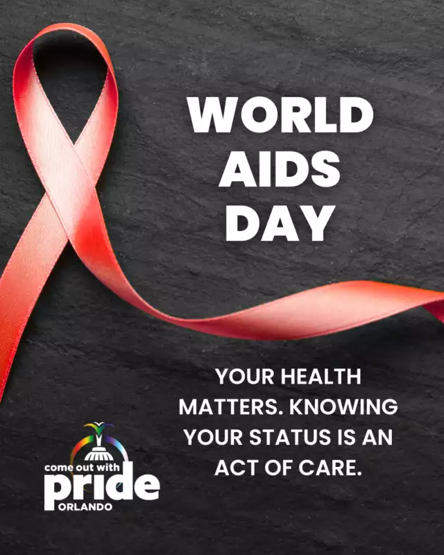 ❤️ World AIDS Day ❤️⁠
⁠
Today, we honor the resilient spirit of our LGBTQIA+ community and the global movement fighting for a world free of HIV stigma. We remember the lives lost, celebrate the progress made, and recommit ourselves to compassion, awareness, and action.⁠
⁠
This day is a reminder that HIV is not just a medical issue — it’s a social justice issue. Access to healthcare, education, and support saves lives. Love, dignity, and solidarity make the journey possible.⁠
⁠
✨ Let’s uplift those living with HIV.⁠
✨ Let’s celebrate the advocates, caregivers, and changemakers.⁠
✨ Let’s keep pushing for a future where prevention, treatment, and acceptance are universal.⁠
✨ And most importantly — get tested and know your status. Knowledge is power, and regular testing is one of the strongest tools we have for community care and personal wellness.⁠
⁠
No one is alone. No one is forgotten. Together, we carry the legacy forward. 🕊️🕯️🌈⁠
⁠
#WorldAIDSDay #KnowYourStatus #EndTheStigma #GetTested #HIVAware #LGBTQIA #CommunityCare #HealthEquity #OrlandoPride #COWP