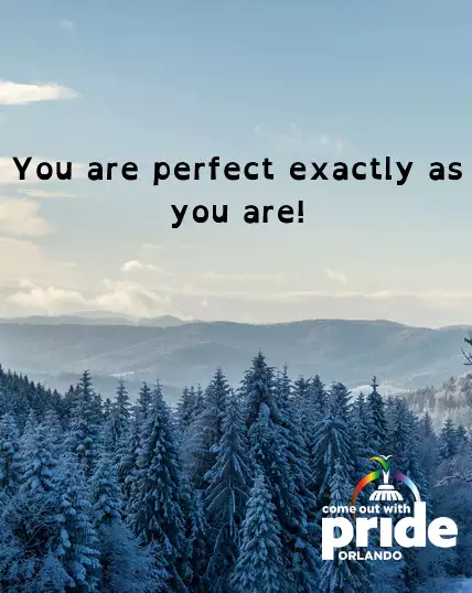 You are perfect exactly as you are! ⁠⁠#orlandopride #cowp