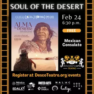 👉🏾 Community Partner Spotlight! 🔆⁠⁠Our community partner, Descolonizarte Teatro, is hosting something powerful — and we’re honored to help spread the word. 🌵🏳️‍⚧️✨⁠⁠On Tuesday, February 24, join them for a screening of the award-winning documentary *Soul of the Desert* by Guerrero Films.⁠⁠This Colombian film follows Georgina Epiayú, an Indigenous Wayúu trans woman, as she fights to obtain identity documents that recognize her as a woman. The story explores bureaucracy, family marginalization, aging in LGBTQ+ communities, and the invisibilization of trans and Indigenous people.⁠⁠The screening will be followed by a Community Conversation featuring the director, visiting from Colombia, and a member of Orlando’s local trans community.⁠⁠🗓 Tuesday, February 24⁠⏰ 6:30 PM⁠📍 Mexican Consulate in Orlando⁠2550 Technology Dr., Orlando, FL 32803⁠🎟 Free registration: www.descoTeatro.org/events ⁠⁠Film in Spanish with English subtitles.⁠⁠Let’s show up, listen deeply, and stand in solidarity. 💛⁠