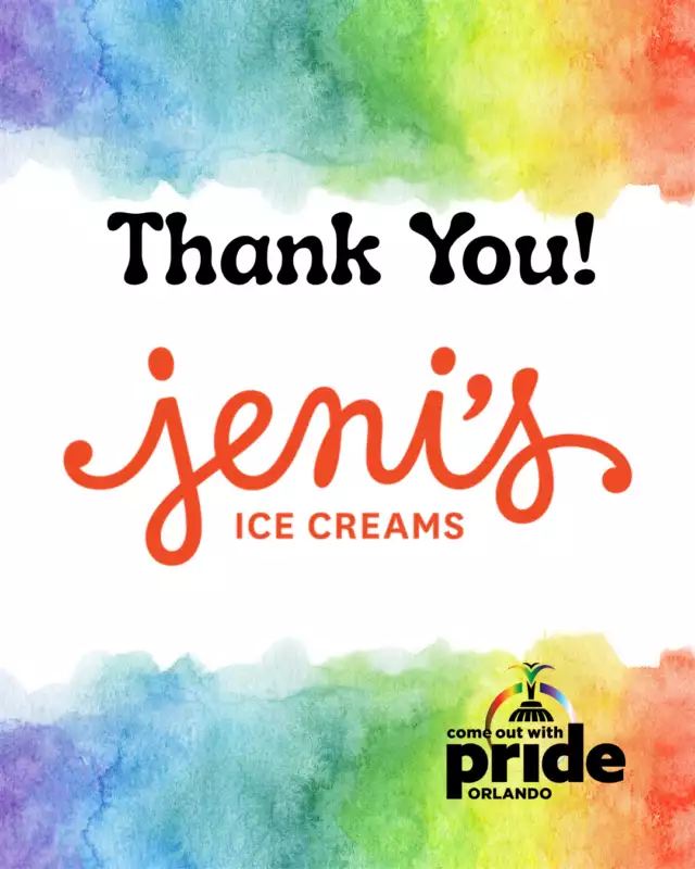 Huge THANK YOU to our Community Partner, Jeni's Splendid Ice Creams 🍦💜🌈⁠⁠A creative-led, community-spirited company on a mission to make better ice creams and bring people together — and they truly live that mission! ✨🍨⁠⁠Jeni’s continues to show up for our community and our volunteers 🫶🏽🌈 We’re so grateful for partners who believe in connection, joy, and creating sweet moments that bring people together.⁠⁠Thank you for supporting our Volunteer Appreciation Event and for helping us celebrate the folks who make Pride possible all year long! 💛🎉🍦⁠⁠https://jenis.com