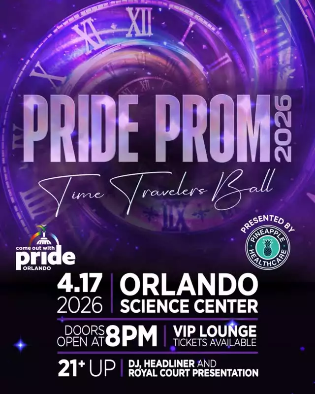 🚨 BIG. THEME. ANNOUNCEMENT. 🚨⁠⁠It’s hereeeee!!! 🎉✨⁠⁠Introducing the 2026 Pride Prom theme…⁠⁠🕰️💫 TIME TRAVELER’S BALL 💫🕰️⁠⁠We’re dancing through the decades, baby! From disco divas 🪩 to 90s pop icons 🎤, roaring 20s glam 💎 to futuristic fantasy 🚀 — this is YOUR chance to serve a look from any era you love.⁠⁠The only question is…⁠✨ What era will YOU be? ✨⁠⁠And guess what? It’s FRIDAY. It’s PAY DAY. 💸⁠Which means it’s the perfect time to lock in those Early Bird tickets before they disappear! 🎟️🔥⁠⁠Early Bird pricing is LIMITED and once they’re gone… they’re gone. Don’t be the one wishing you grabbed them when you could’ve. 👀⁠⁠Get your crew. Plan your era. Start the group chat.⁠Because this is not just a party — it’s a full-on time-travel experience. 🌈💃🏽🕺🏽⁠⁠Secure your Early Bird tickets now and let’s dance through the decades together 💖⁠⁠🎟️ --> Link in Bio⁠⁠#TimeTravelersBall #PrideProm2026 #DanceThroughTheDecades⁠