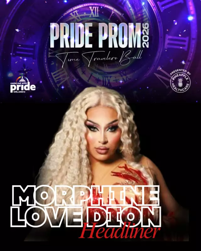 🌈✨ Get ready to party, Orlando! ✨🌈The 5th Annual Pride Prom is almost here, and our headliner Morphine Love Dion is ready to bring the house down! 👑💄🔥From the main stage of RuPaul’s Drag Race straight to Pride Prom, Morphine is bringing her unforgettable energy, Miami attitude, and flawless performance skills for a show you will never forget. Get ready for glamour, laughs, and a headline performance that will have everyone talking all year! 🌟Expect:🎧 High-energy DJ sets🎤 Live performances👑 Royal Court crowning📸 Firefly Photo Booth fun🍸 Delicious cocktails & mocktails🌟 Morphine Love Dion live on the main stage!📅 Friday, April 17, 2026📍 Orlando Science Center (21+)⏰ 8 PM🎟 Ticket Link in the BioGrab your crew, serve your era on the dance floor, and be part of the biggest, boldest, most unforgettable Pride Prom yet! 💃🏽🕺🏽💫
