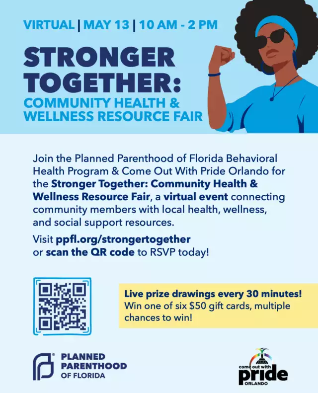 Collective Giving. Collective Wisdom. Collective Change. 🌍💙⁠⁠We’re excited to invite you to Stronger Together: Community Health & Wellness Resource Fair — a FREE virtual event connecting Osceola County and surrounding communities with real, local health, wellness, and support resources ✨📣⁠⁠This event is part of the momentum building toward We Give Summit 2026 (May 12–14), a powerful gathering of giving circle members, leaders, and changemakers focused on how we show up for our nonprofit partners and move collective impact forward.⁠⁠💻 Stronger Together: Community Health & Wellness Resource Fair⁠📅 Wednesday, May 13⁠🕙 10:00 AM – 2:00 PM⁠📍 Virtual Event -> ppfl.org/strongertogether⁠⁠Pop in, connect with community organizations, and walk away with real tools, resources, and support you can actually use 💬💛⁠⁠This is what collective care looks like in action — and you’re invited.⁠⁠✨ Register now for your access link + details and bring someone with you!⁠⁠Let’s do this together 💪🏾🌈