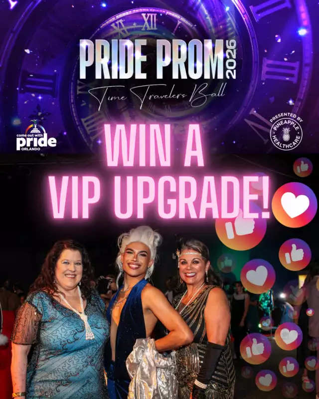 💌✨ PROM-POSAL CONTEST: WIN A VIP UPGRADE! ✨💌Ready to make it official? Ask your sweetheart, your crush, your bestie, or your whole crew to Pride Prom in the most creative way possible… and you could **WIN a VIP upgrade!** 🎉👑Here’s how to enter:🎟️ Buy your GA Pride Prom ticket💐 Post your Prom-posal on Instagram📲 Tag @comeoutwithpride✨ You could WIN a VIP Upgrade!The winner will receive **two VIP tickets** to Pride Prom — because big asks deserve big rewards. 💃Get creative. Get cute. Get dramatic. We want to see it all! 🌈💖Deadline to enter: April 12th ⏰