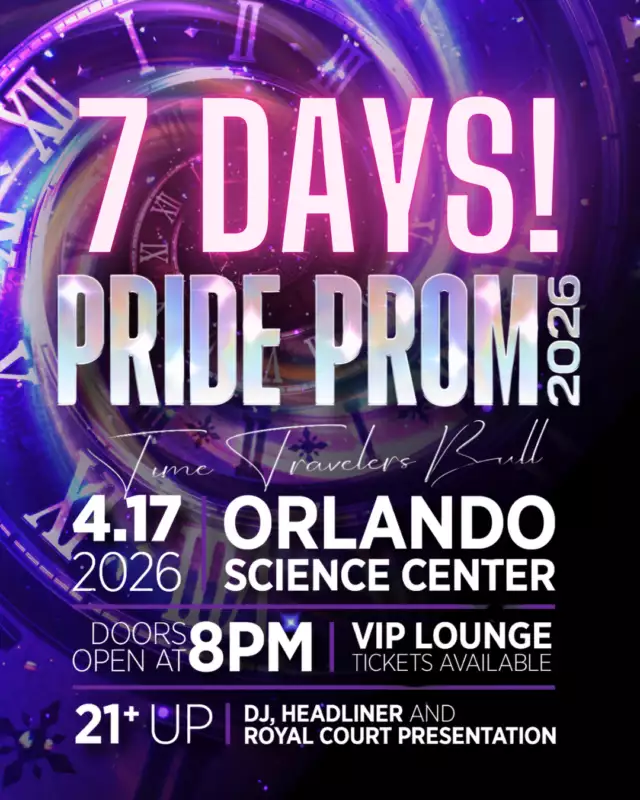🌈🔥 PRIDE PROM COUNTDOWN IS ON 🔥🌈⁠⁠TONIGHT WE ARE OFFICIALLY 7 DAYS AWAY FROM PRIDE PROM! 💃🏽✨⁠⁠That’s ONE WEEK until the lights, music, community, and MAGIC take over the night! 💖🌟⁠⁠Presented by Pineapple Health 🍍, Pride Prom is almost here — and if you haven’t grabbed your tickets yet… this is your SIGN 🚨🎟️⁠⁠The countdown is officially REAL. The energy is building. And you do NOT want to be the one hearing about it after it’s over 👀⁠⁠💫 Dancing all night⁠💫 Unforgettable moments⁠💫 A celebration of Pride in FULL color⁠⁠📍 Friday, April 17, 2026⁠⏳ ONLY 7 DAYS LEFT⁠⁠🎟️ GET YOUR TICKETS NOW before it sells out and join us for the most iconic night!! --> LINK IN THE BIO⁠⁠LET’S MAKE THIS COUNTDOWN LOUD 🥳🌈🔥⁠⁠#PrideProm #7DaysAway #CountdownIsOn #ComeOutWithPride #PineappleHealth 🍍💖✨