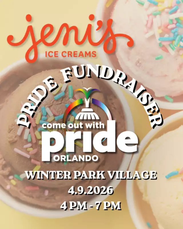 🍦🌈 TODAY’S THE DAY! 🌈🍦⁠⁠Join us TODAY from 4–7 PM at Jeni’s Ice Cream in Winter Park Village for a sweet fundraiser you don’t want to miss! 🎉 Stop by, say hi, and treat yourself to one of their classic flavors calling your name! 🍦😋✨⁠⁠Bring your friends, cool off with something delicious, and support Come Out With Pride while you’re at it! 💖🌈🙌🏽⁠⁠Huge THANK YOU to the amazing team at Jeni’s Ice Cream in Winter Park Village for their partnership, generosity, and community spirit! 🍦✨ We’re so grateful for your support!⁠⁠See you soon for scoops, smiles, and Pride! 🎉🍨🌈⁠