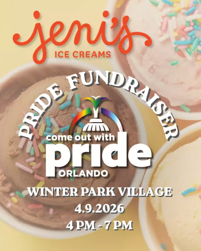 🍦🌈 TOMORROW = ICE CREAM FOR A CAUSE! 🌈🍦⁠⁠Join us at Jeni’s Ice Cream at Winter Park Village from 4–7 PM! 🎉 Stop by, say hi, and grab a delicious scoop (or two 😍🍨).⁠⁠Jeni’s is all about creativity, community, and bringing people together — and every visit helps support Come Out With Pride! 💖✨⁠⁠Bring your friends, your sweet tooth, and let’s make it a SWEET success! 🍦🌈🙌🏽⁠⁠Thank you for your support! 🫶🏾⁠