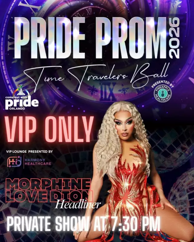 Harmony Healthcare is the VIP Lounge Experience Presenting Sponsor, setting the tone for an elevated night of glamour and celebration. ✨💫⁠⁠💎 VIP GUESTS UNLOCK THE SHOW BEFORE THE SHOW⁠⁠At 7:30 PM SHARP, the doors open… and VIPs are already inside the moment. 🪩🌈⁠⁠Be the first to experience an exclusive opening performance by 2026 Headliner Morphine Love Dion 👑💄 — a private pre-show created ONLY for VIP guests before the main event begins.⁠⁠This is not “early arrival”… this is early access to the magic.⁠⁠🍾 While you’re there:⁠🥂 Two complimentary drink tickets + private VIP bars ⁠🛋️ Luxe lounge energy made for mingling, lounging, and being seen⁠🚪 Skip-the-line VIP entrance (because of course you do)⁠📸 Private Meet & Greet with Morphine Love Dion⁠✨ 7:30 PM is not the warm-up — it’s the main character moment for VIP.⁠⁠Arrive early, stay iconic, and step into Pride Prom like you own the timeline. 💃🪩