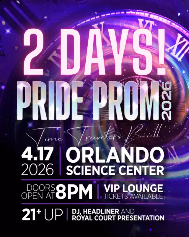 🌈✨ 2 DAYS LEFT UNTIL PRIDE PROM! ✨🌈⁠⁠The countdown is almost over… and today we’re stepping into PURE LUXURY, VIP STYLE 💎🔥⁠⁠Pride Prom: Time Traveler’s Ball, presented by Pineapple Health, is leveling up the entire experience with an exclusive VIP world you do NOT want to miss 🪩🌈⁠⁠💎 The VIP Lounge Experience, presented by Harmony Healthcare, is bringing elevated energy to your night ✨⁠⁠👑 VIP GUESTS UNLOCK A PRIVATE HEADLINER PERFORMANCE⁠Yes… you read that right. Only VIP guests will experience a PRIVATE opening performance by our 2026 Headliner, Morphine Love Dion 💄🔥⁠⁠⏰ Doors open at 7:30 PM — and the show starts at 7:30 PM⁠VIP guests get exclusive early access to the ultimate pre-show moment before the main event even begins 🌟⁠⁠🥂 Two complimentary drink tickets + private VIP bars⁠🛋️ Luxe lounge space to mingle, relax, and be seen⁠🚪 Skip-the-line exclusive VIP entrance⁠📸 Private Meet & Greet with Morphine Love Dion + complimentary photos⁠🍽️ Catering by Cuisiners to keep you fueled all night⁠⁠This is your sign to ARRIVE EARLY and experience the show before the show 💃🏽💥⁠⁠🚨 Only 2 DAYS LEFT — don’t miss your chance to live it all⁠🎟️ Grab your tickets now: LINK IN THE BIO⁠⁠LET’S GO ALL IN 🌈💎🔥⁠⁠#PrideProm #2DaysLeft #VIPExperience #CountdownToPride #ComeOutWithPride #PineappleHealth #HarmonyHealthcare 🍍✨