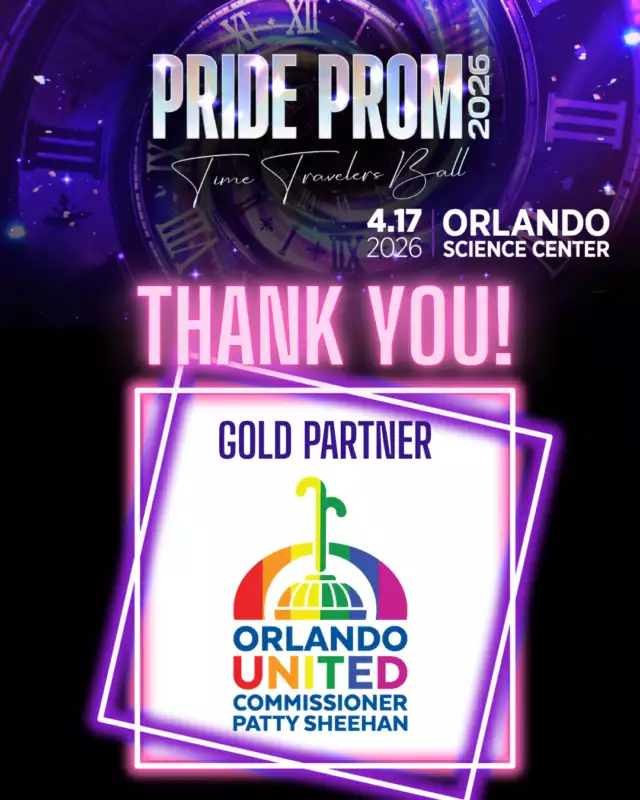 🌟🌈 A TRUE PILLAR OF HOPE & LEADERSHIP 🌈🌟⁠⁠A heartfelt THANK YOU to Commissioner Patty Sheehan for your unwavering support, leadership, and lifelong commitment to our community! 💖✨ You are truly a pillar of hope and strength for so many.⁠⁠We are deeply grateful for your support of Pride Prom AND for everything you continue to do to uplift and advocate for our LGBTQIA+ community every single day. 🏳️‍🌈💪🏽 Thank you for always standing with us! 🌈🎉⁠⁠#PrideProm #Grateful #CommunityLeadership #PattySheehan #OrlandoPride