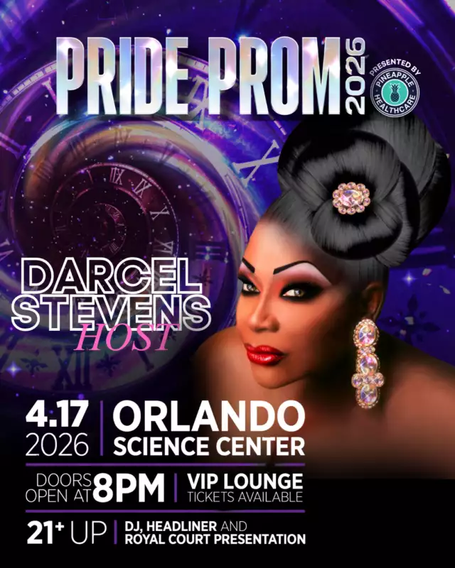👑✨ ALL HAIL THE QUEEN… MS. DARCEL STEVENS! ✨👑⁠⁠Pride Prom: Time Traveler’s Ball, presented by Pineapple Healthcare, is about to get extra glamorous because **royalty is in the building**… and the iconic Ms. Darcel Stevens is hosting this epic night! 💋🌈⁠⁠With elegance, charisma, and legendary stage presence, Darcel Stevens brings the perfect mix of class, sass, and sparkle to guide us through a night of dancing, celebration, and unforgettable moments. 💃✨ Expect laughs, fierce energy, and that signature charm that makes every event feel larger than life. 👑💄⁠⁠Get ready to strut your era, hit the dance floor, and celebrate queer joy all night long — with Ms. Darcel Stevens leading the way. 🎉🌟⁠⁠💫 Pride Prom: Time Traveler’s Ball⁠👑 Hosted by Ms. Darcel Stevens & Blue Star ⁠💃 Performances, dancing, and nonstop celebration⁠🌈 A night to show up, show out, and shine⁠⁠🎟 Grab your tickets now and join us for the most fabulous night of the year! 💥✨ ⁠⁠#PrideProm #DarcelStevens #TimeTravelersBall #QueerJoy #OrlandoPride