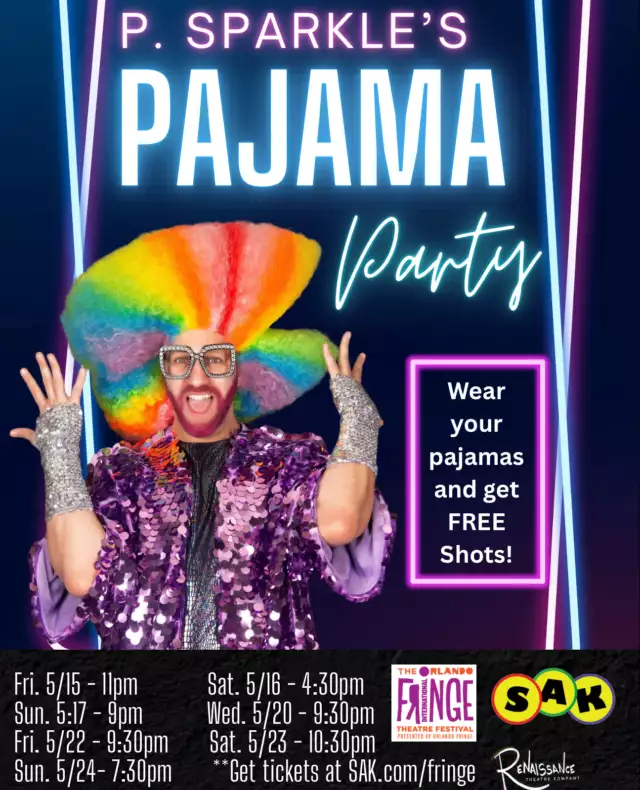 Somewhere between “I should’ve stayed home” and “this is the best decision I’ve ever made,” a pajama party breaks out… and it gets very unhinged very quickly 💤😈✨⁠⁠Huge shout out to our Board Member and Entertainment Director, Rob Ward, for bringing the chaos to life with his newest comedy fever dream: “Slip Into Something More Comfortable” 🎭💥⁠⁠Slip on your pajamas, abandon all seriousness, and prepare to laugh like you’re not in public. Frequent Fringe troublemaker P. Sparkle teams up with a ridiculously funny crew of improvisers from SAK Comedy Lab to throw the ultimate audience-interactive pajama party at the Renaissance Theatre Company—where the only rule is “yes, and… things are going to get weird” 😆💫⁠⁠This dream team returns after delivering cult-favorite chaos like P. Sparkle’s Gayborhood, Pepe’s Playhouse, and SAK’s legendary Truth or Dare Improv… and somehow they’ve topped themselves again.⁠⁠It’s improv. It’s drag. It’s parody. It’s theatre. It’s your friends making eye contact with you from the stage and ruining your ability to sit normally ever again 💅😂⁠⁠✨ Event Details⁠🎭 Genre: Comedy, Drag, Improv, LGBTQ+ Themes, Parody/Spoof, Theatre, Variety⁠⏱️ Duration: 60 mins⁠💵 Price: $12 / $6⁠🔞 Age: 18+ (21+ guests in pajamas get a FREE shot 🍸💥)⁠⚠️ Warnings: Adult language, audience interaction, mature themes⁠📍 Venue: Renaissance Theatre Company⁠⁠🎟️ Tickets: Link in @p.sparklelive Bio⁠⁠Pajamas required. Self-control optional. Laughter guaranteed 💤🔥⁠⁠