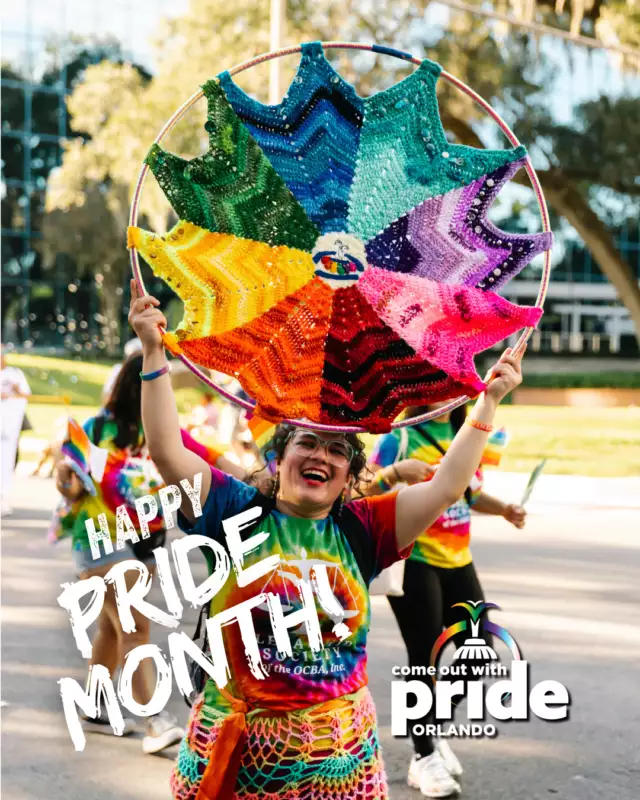 🌈✨ Pride looks like color in motion.⁠⁠A beautiful rainbow piece of art lifted high above the crowd—bold, vibrant, and alive—moving through the parade like a wave of joy.⁠⁠This is what celebration looks like when creativity and community come together: color everywhere, energy everywhere, love everywhere. 💖⁠⁠Moments like this remind us that Pride is not just something we attend—it’s something we *become* together.⁠⁠✨ Pride has many faces. This is one of them. ✨⁠⁠#PrideMonth #ComeOutWithPride #QueerJoy #PrideParade #LGBTQIA #PrideLooksLikeColor⁠