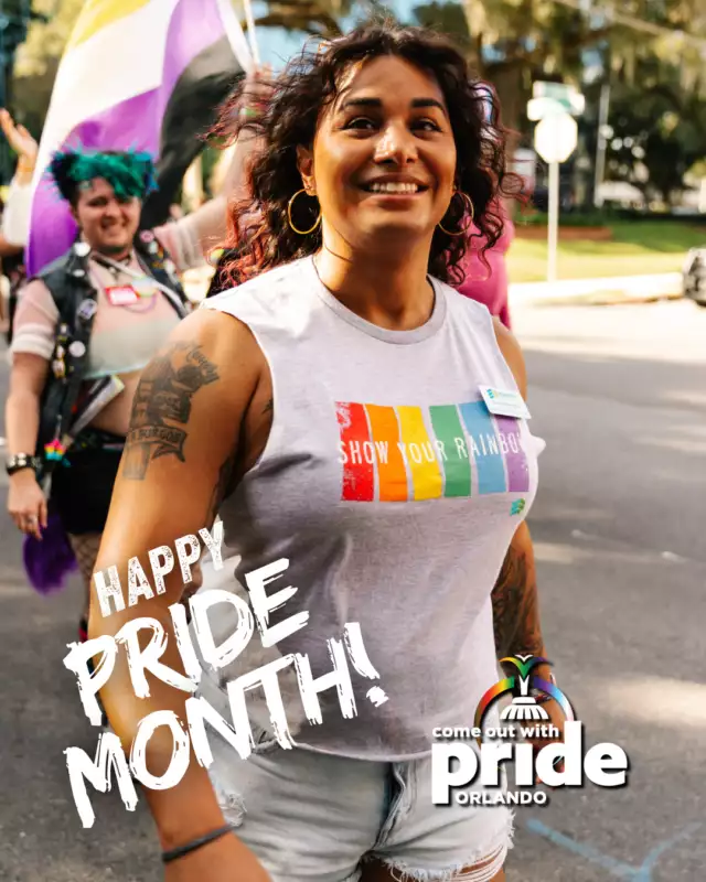 🌈✨ Pride looks like joy in motion.⁠⁠A beautiful smile, a steady step, and a heart full of community—marching forward surrounded by love, music, and celebration.⁠⁠This is what it means to show up fully: to take part in something bigger than ourselves and feel the power of belonging in every step. 💖⁠⁠Parade moments like this remind us that Pride is alive, moving, and shared by all of us together.⁠⁠✨ Pride has many faces. This is one of them. ✨⁠⁠#PrideMonth #ComeOutWithPride #QueerJoy #PrideParade #LGBTQIA #PrideLooksLikeJoy⁠