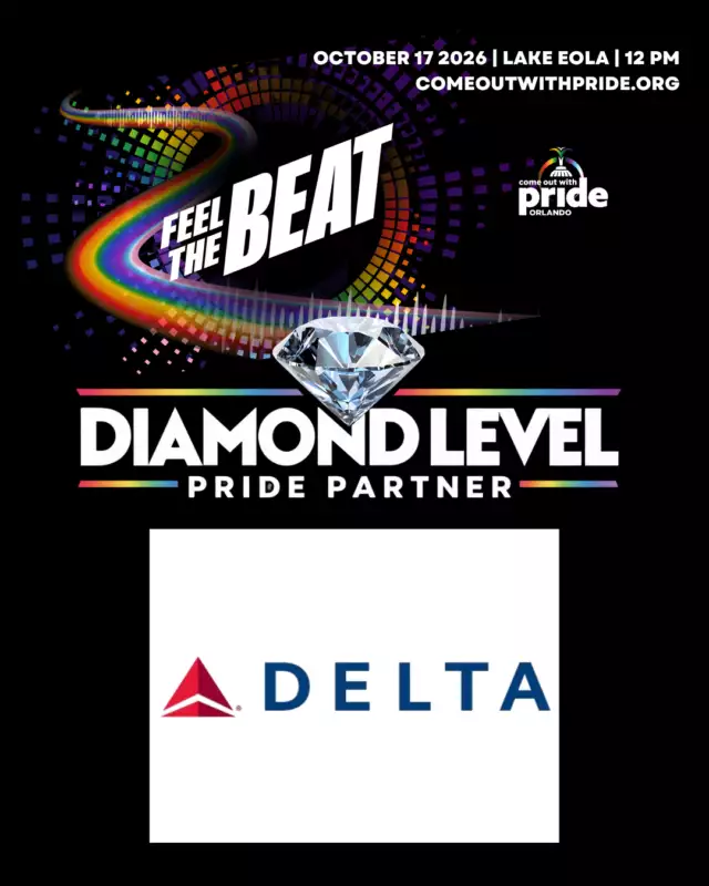 ✈️💎 LOVE IS TAKING FLIGHT! 🌈⁠⁠A huge THANK YOU to our Diamond Level Pride Partner, Delta Air Lines, for helping connect people and communities around the world — and for showing up for Pride right here in Central Florida! 💙⁠⁠We’re grateful for your support as we come together to Feel the Beat, celebrate who we are, and make some Pride memories! 🎶✨⁠⁠#ComeOutWithPride #FeelTheBeat #PridePartner