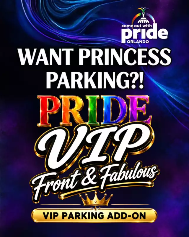 👑 YOUR FRONT & FABULOUS ERA IS CALLING! 💎⁠⁠Pride VIP is almost SOLD OUT, darling! And VIP Parking? Nearly gone, too! 👀⁠⁠If you’ve been waiting for a sign to upgrade your Pride experience, THIS IS IT.⁠⁠✨ VIP-ONLY MIX & MINGLE with our Pride Headliners⁠📸 Chat, connect & get your selfie with Ginger Minj, Roxxxy Andrews, Detox, Myki Meeks & Sasha Colby⁠🎤 Upfront Diva Stage viewing⁠🥂 Private bars, complimentary drinks & catered bites⁠🎆 Private parade + fireworks viewing⁠💎 Exclusive Fairvilla VIP activation⁠⁠Pride VIP: Front & Fabulous, presented by Fairvilla, is the ultimate way to experience Pride!⁠⁠🚗 **VIP PARKING — JUST $25!** Add it to your VIP ticket and arrive like the royalty you are. Parking is nearly sold out, so don’t wait!⁠⁠📍 ALREADY VIP? Skip the Festival line and pick up your tickets NEXT WEEK!⁠⁠October 15 | 6–8 PM\⁠Fairvilla Mega Store⁠⁠🔥 VIP tickets and parking are almost gone. Once they sell out, that’s it!⁠⁠🎟️ GET FRONT & FABULOUS NOW: Link in Bio⁠⁠🌈 October 17 | Lake Eola Park | 21+ ONLY⁠⁠Come for the Queens. Stay for the fabulous. Make it FRONT & FABULOUS! 👑💎