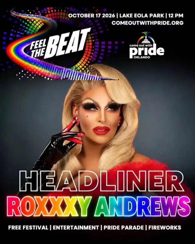 💎 THE HAIR. THE GLAMOUR. THE LEGEND!⁠⁠Roxxxy Andrews is bringing the DRAMA to the Diva Stage! 👑🔥⁠⁠A RuPaul’s Drag Race Season 5 and All Stars 2 finalist, Roxxxy knows how to turn a LOOK and leave a stage in SHAMBLES! 💋💃🏽⁠⁠Get ready for the glamour, the attitude, and a whole lot of drag excellence!⁠⁠📍 Diva Stage | October 17⁠🎟️ FREE to see!⁠⁠#ComeOutWithPride #FeelTheBeat #RoxxxyAndrews #OrlandoPride