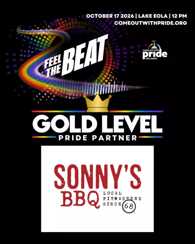 🔥💛 BBQ + PRIDE = A PERFECT COMBO!⁠⁠A BIG thank you to our Gold Level Pride Partner, Sonny’s BBQ, for bringing their community spirit and supporting Come Out With Pride! 🌈🎉🎶💃🏽✨⁠⁠We’re so grateful to have you at the table! 💛⁠⁠#ComeOutWithPride #FeelTheBeat #PridePartner