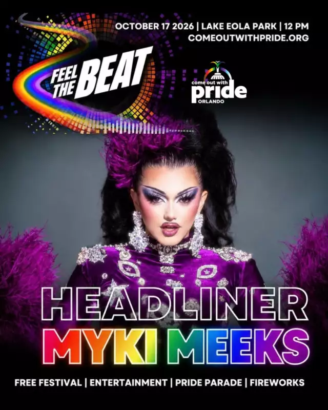 🚨 ORLANDO, THAT’S OUR GIRL!!! 👑🏆⁠⁠Your hometown queen Myki Meeks, winner of RuPaul’s Drag Race Season 18, is taking over the Diva Stage! 🔥💋⁠⁠The charisma! The comedy! The CROWN! 👑✨ Our girl is bringing that winner energy straight to Pride, and we are READY!⁠⁠THE MEEKS INHERITED! 💃🏽🌈⁠⁠📍 Diva Stage | October 17⁠🎟️ FREE to see!⁠⁠#ComeOutWithPride #FeelTheBeat #MykiMeeks #OrlandoPride