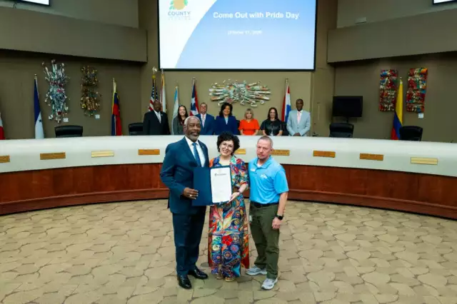 🌈🧡 THANK YOU, ORANGE COUNTY!⁠⁠This morning, Come Out With Pride was honored to receive a Proclamation from the Orange County Board of County Commissioners and Mayor Jerry L. Demings, recognizing our LGBTQIA+ community!⁠⁠We’re grateful for the continued support of Orange County and the elected officials who stand with our community, celebrate our visibility, and recognize the importance of creating spaces where everyone can live authentically and proudly. 🏳️‍🌈✨⁠⁠🏳️‍⚧️Thank you for being part of our Pride family! ❤️🧡💛💚💙💜⁠⁠🎶 THIS SATURDAY, WE FEEL THE BEAT!⁠⁠📍 Lake Eola Park⁠📅 Saturday, October 17 | 12–10 PM⁠🌈 FREE admission. EVERYONE is welcome!⁠⁠#ComeOutWithPride #FeelTheBeat #OrlandoPride #OrangeCounty #Pride2026