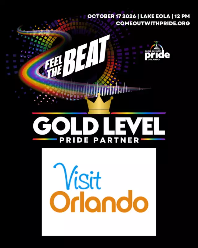 🌈💛 COME FOR THE CITY. STAY FOR THE PRIDE!⁠⁠A huge THANK YOU to our Gold Level Pride Partner, Visit Orlando, for helping welcome visitors from near and far to our incredible city! ✨⁠⁠We’re so grateful to have you helping us show the world how Orlando celebrates! 🎉🌈⁠⁠#ComeOutWithPride #FeelTheBeat #PridePartner